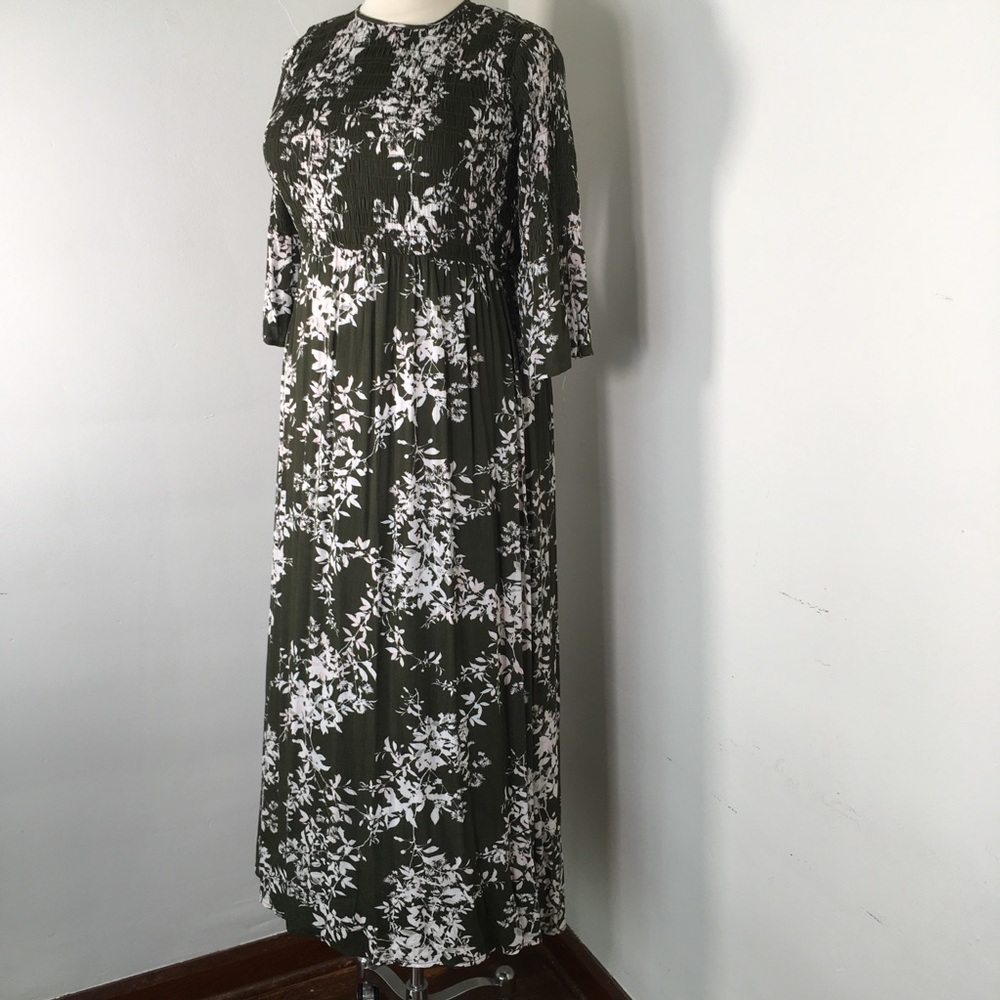 Ana XXL smocked maxi floral